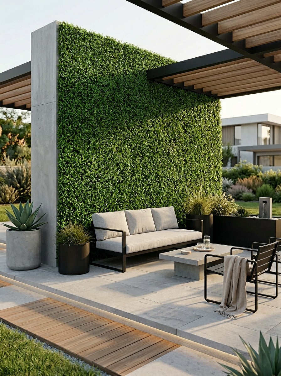 Sungrass Artificial Hedge Wall Panel – Indoor & Outdoor Green Wall System